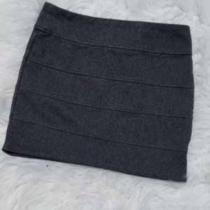 Stretch Pencil Skirt in Charcoal Grey